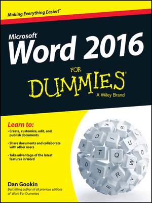 cover image of Word X For Dummies